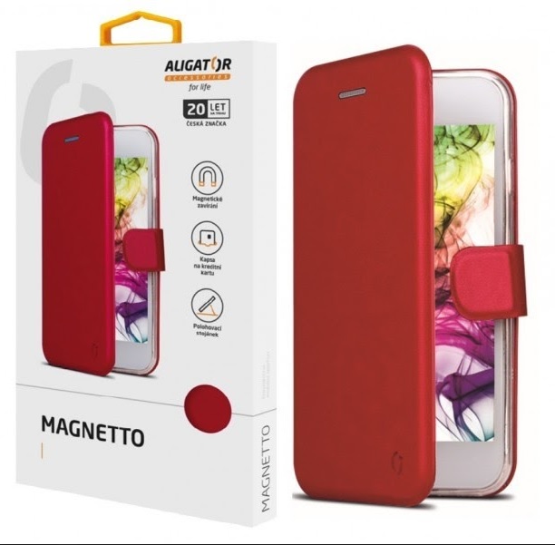 Pouzdro Aligator Magnetto Samsung A42 (5G), Red