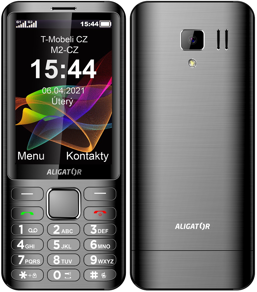 Levně Aligator mobilní telefon D950 Antracit