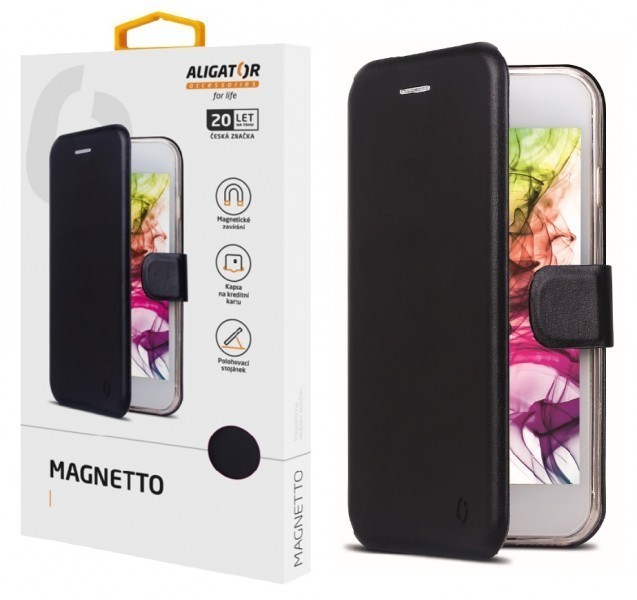 Levně pouzdro na mobil Pouzdro Aligator Magnetto Motorola Moto E40, Black
