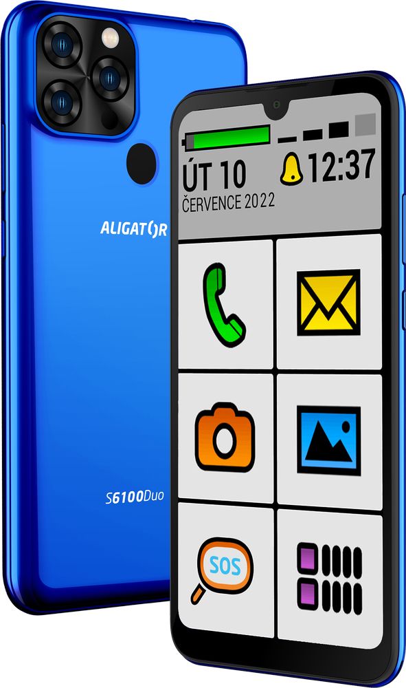 Levně Aligator smartphone S6100 Senior Blue