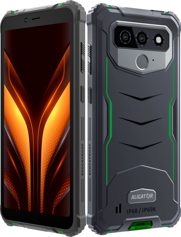 Levně Aligator smartphone Rx850 eXtremo 64Gb Black Green