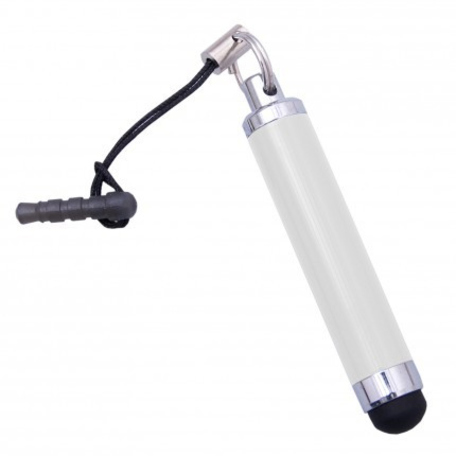 Kapacitní stylus Ring Silver se šňůrkou a zásuvkou