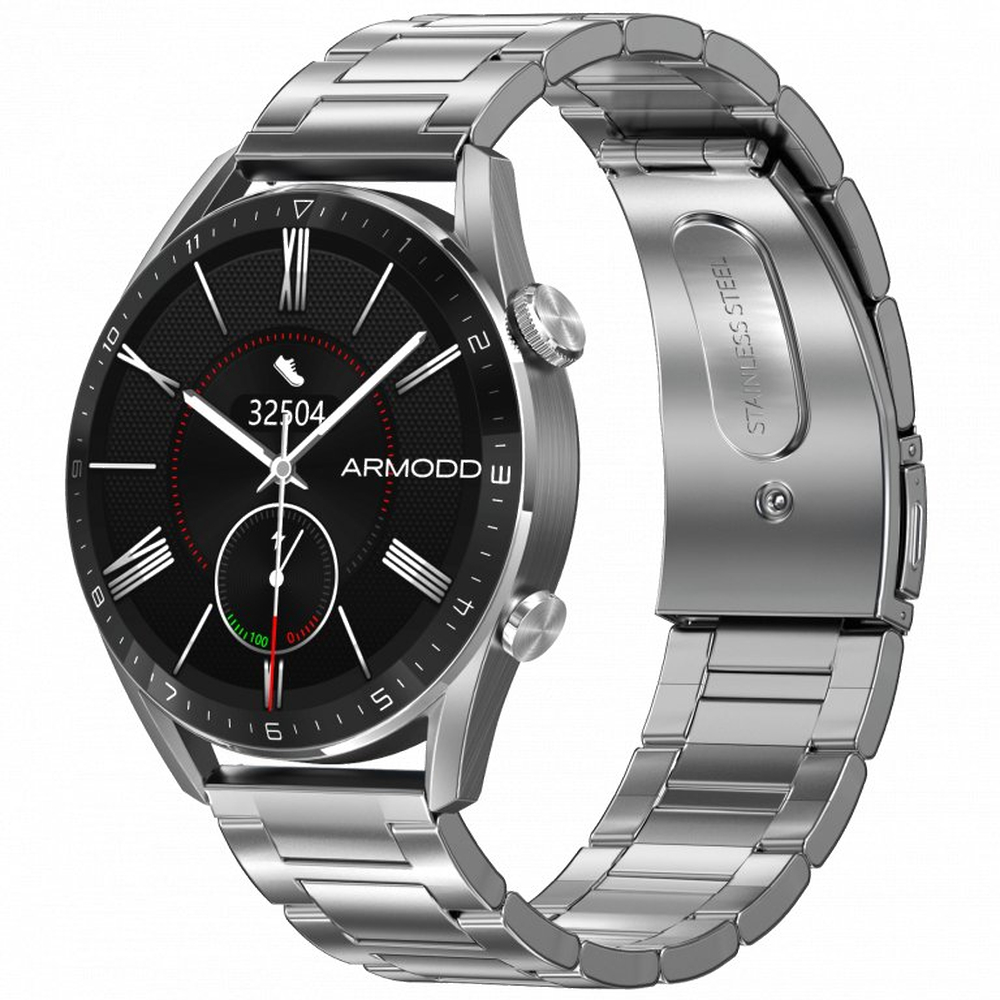 Levně Armodd chytré hodinky Silentwatch 5 Pro Silver - 9053