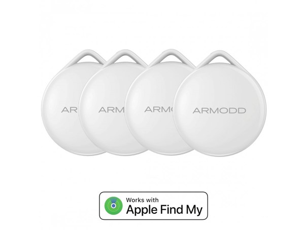 Set 4 ks Armodd iTag bílý (AirTag alternativa) s podporou Apple Find My (Najít)