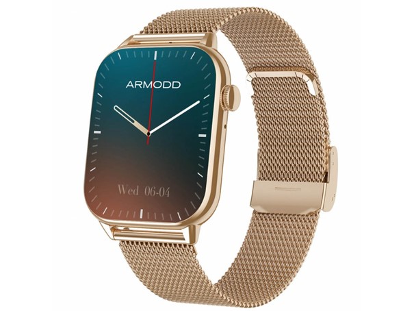 Levně Armodd chytré hodinky Prime rose gold s kovovým řemínkem + silikonový řemínek