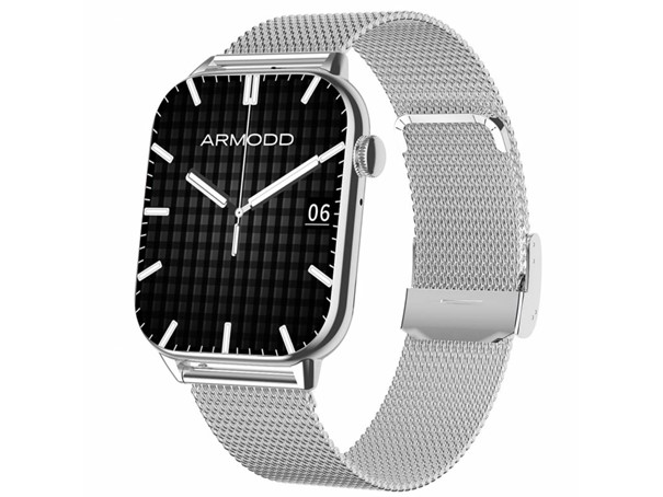 Levně Armodd chytré hodinky Prime stříbrná s kovovým řemínkem + silikonový řemínek
