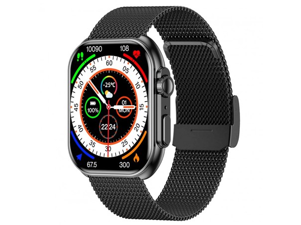 Levně Armodd chytré hodinky Squarz 12 Ultimate černá s kovovým řemínkem + silikonový řemínek