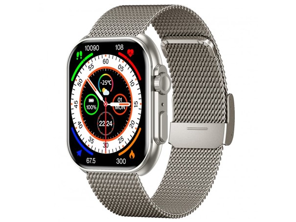 Levně Armodd chytré hodinky Squarz 12 Ultimate titan s kovovým řemínkem + silikonový řemínek