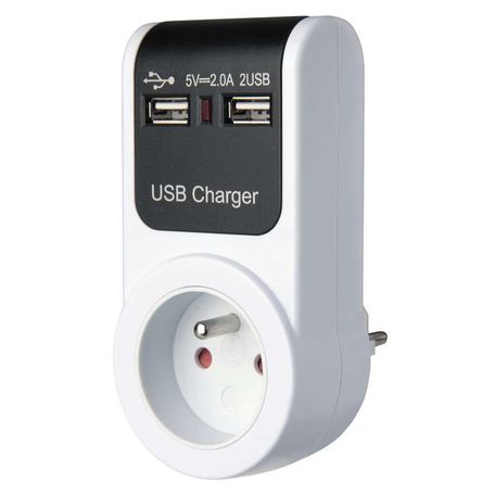 EMOS P0015 ZÁSUVKA 230 V, 2 x USB