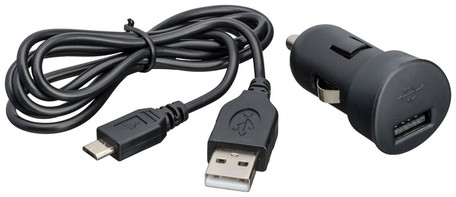 Bigben USB 1A černý+kabel MicroUSB