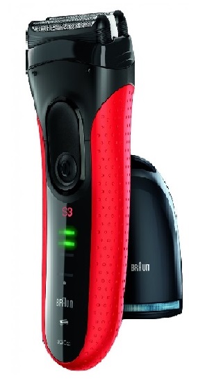 BRAUN Series 3-3050 Clean&Charge Red