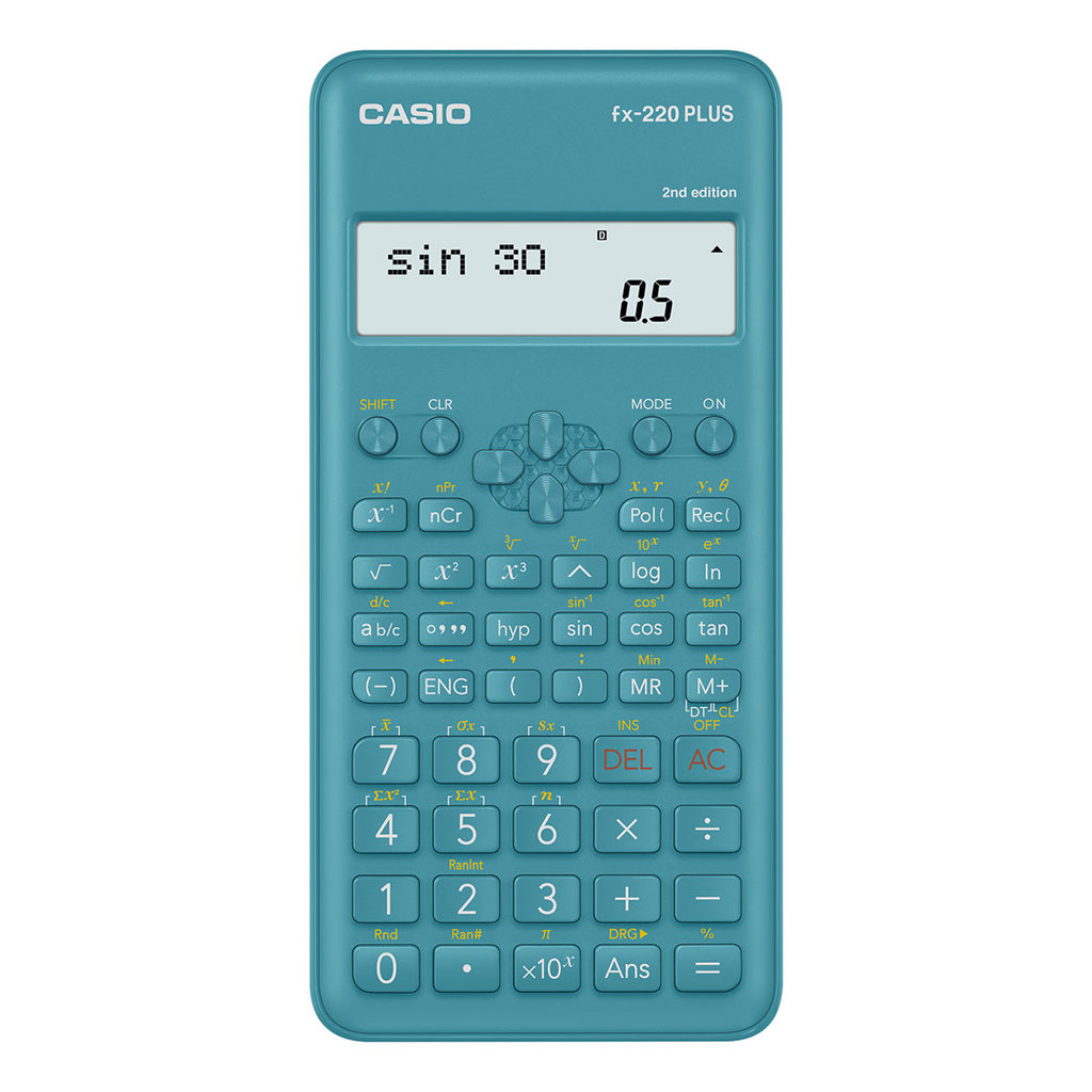 Levně Casio kalkulačka Fx-220plus 2 zelená Kalkulačka školní zelená