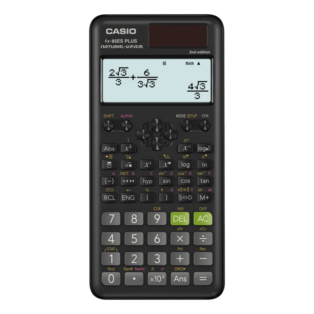 CASIO kalkulačka FX 85 ES Plus 2E, černá, školní, desetimístná + DOPRAVA ZDARMA