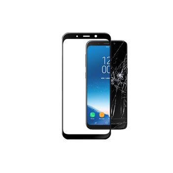 Ochranné tvrzené sklo pro celý displej CellularLine CAPSULE pro Samsung Galaxy A8 (2018), černé