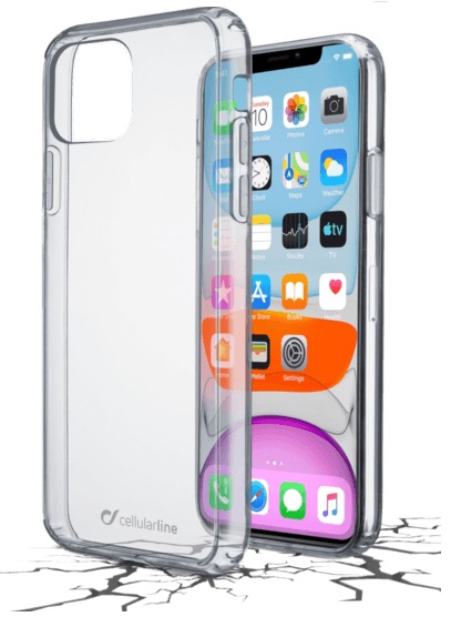 Levně pouzdro na mobil Pouzdro Cellularline Clear Duo zadní Apple iPhone 11