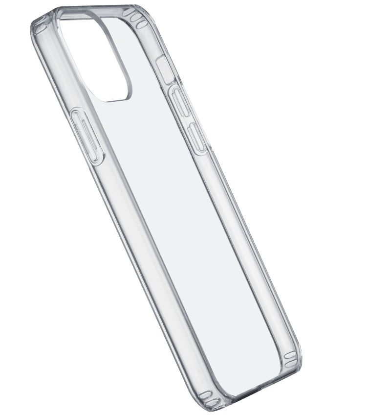 Levně pouzdro na mobil Zadní kryt s ochranným rámečkem Cellularline Clear Duo pro iPhone 12 mini, transparentní