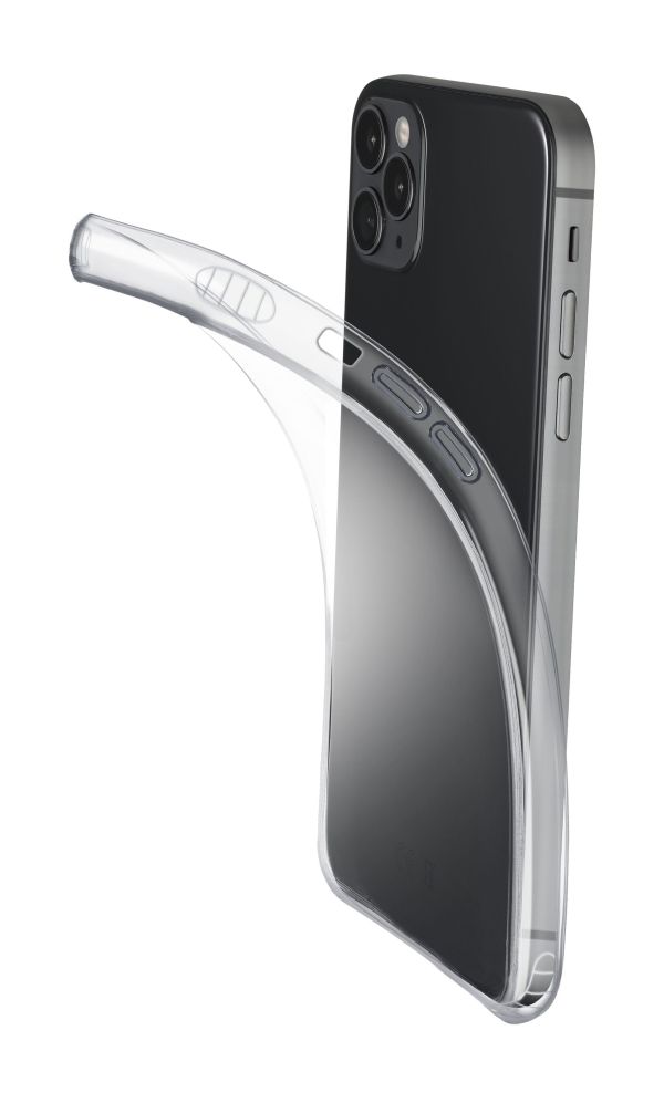 Levně pouzdro na mobil Extratenký zadní kryt Cellularline Fine pro Apple iPhone 12/12 Pro, transparentní