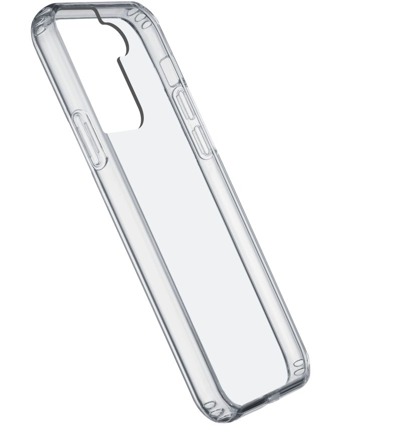 Levně pouzdro na mobil Zadní čirý kryt s ochranným rámečkem Cellularline Clear Duo pro Samsung Galaxy S21, transparentní