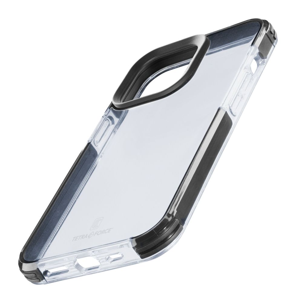 Levně pouzdro na mobil Ultra ochranné pouzdro Cellularline Tetra Force Shock-twist pro Apple iPhone 15 Pro Max, 2 stupně ochrany, transparentní