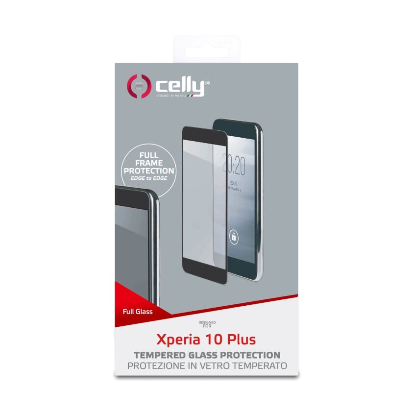 Celly pro Sony Xperia 10+ FULLGLASS827BK
