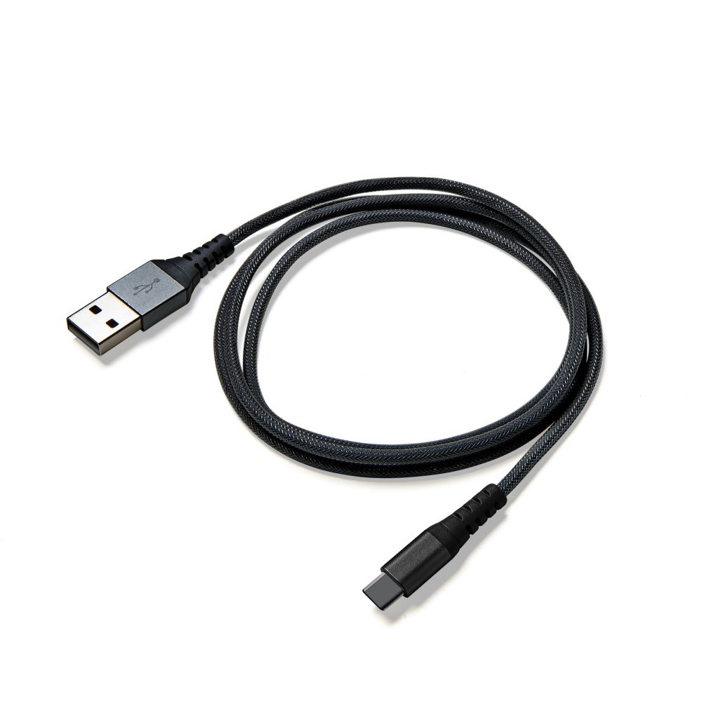Levně kabel Datový Usb kabel Celly s Usb-c konektorem, nylonový obal, 25 cm, černý