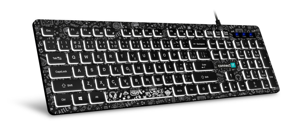 Levně Connect It klávesnice Ckb-3510-dd Usb klávesnice