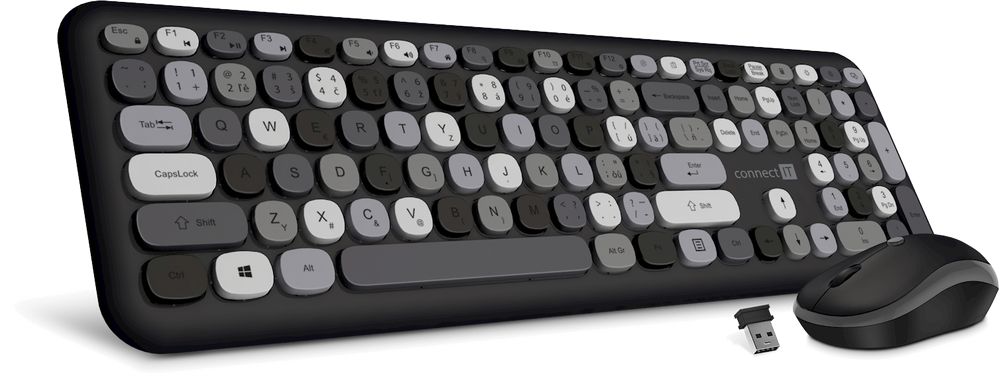 Levně Connect It klávesnice Fashion klávesnice + myš černá