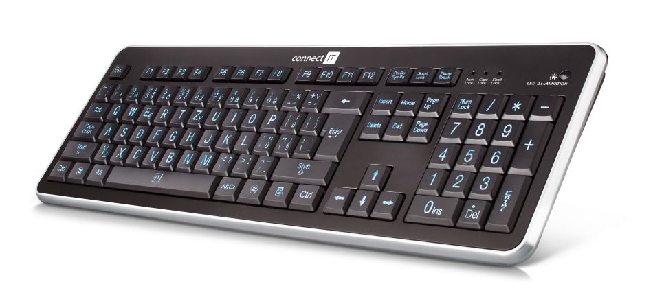 Levně Connect It klávesnice Ci-71 podsvícená klávesnice