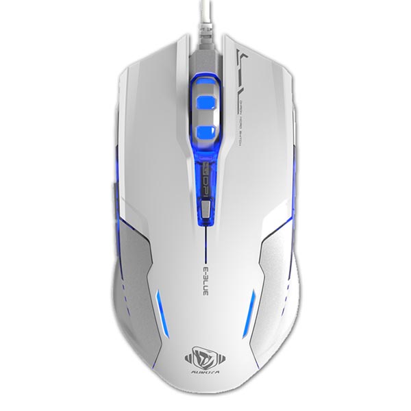 Levně E-blue myš Myš Auroza G, 3000Dpi, bílá, herní