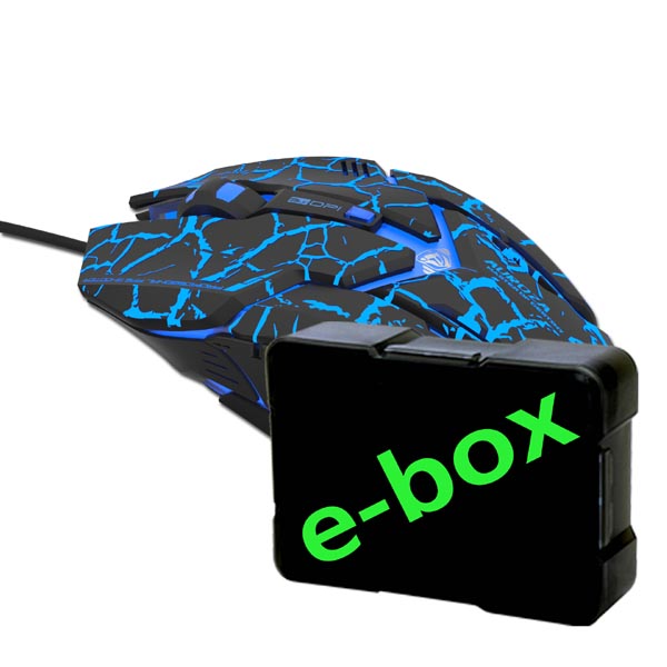Levně E-blue myš Myš Auroza Gaming, černá 49543