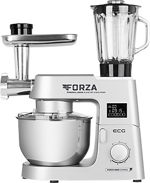 Levně Ecg kuchyňský robot Forza 5500 Giorno Argento