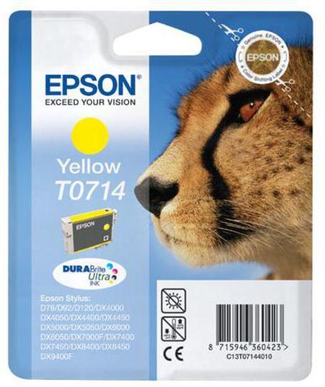 Levně Epson inkoust T0714 Yellow, C13t07144012