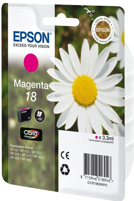 Levně Epson inkoust T1803 Magenta, C13t18034012