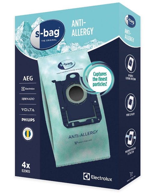 Levně Electrolux sáčky do vysavače sáčky do vysavače s-bag® Anti-allergy E206s