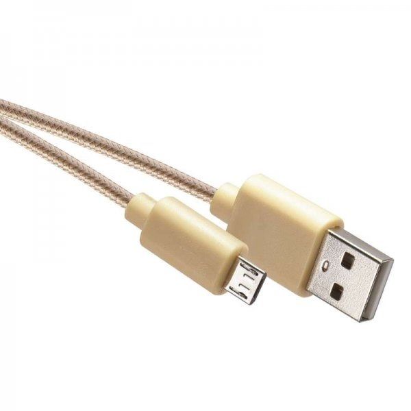 Emos USB kabel 2.0 A/M - micro B/M 1m zlatý
