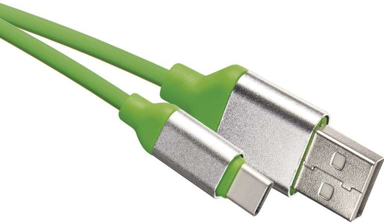 EMOS SM7025G USB 2.0 A/M - C/M, 1m, zelený
