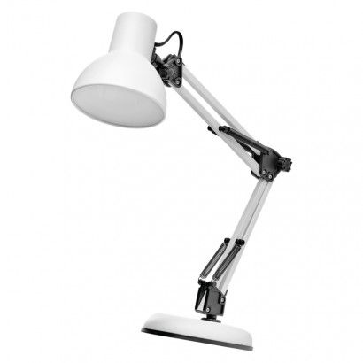 Emos Z7609W stolní lampa LUCAS,E27,bílá + DOPRAVA ZDARMA
