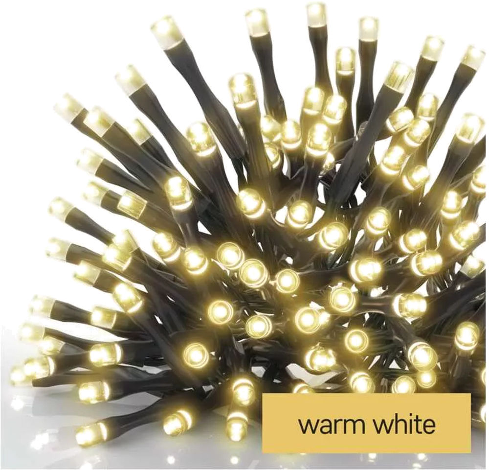 Standard LED spojovací vánoční řetěz, 5 m, venkovní i vnitřní, teplá bílá