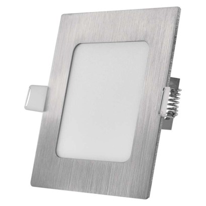 Emos Zd2223 Led vestavné svítidlo Nexxo, čtvercové, stříbrné, 7W, se změnou Cct