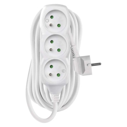 Emos P0317r Prodlužovací kabel – 3 zásuvky, 7m, bílý