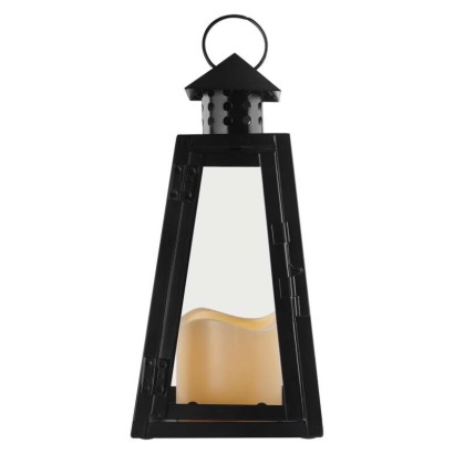Emos Dclv18 Led lucerna černá, hranatá, 26,5 cm, 3x Aaa, vnitřní, vintage