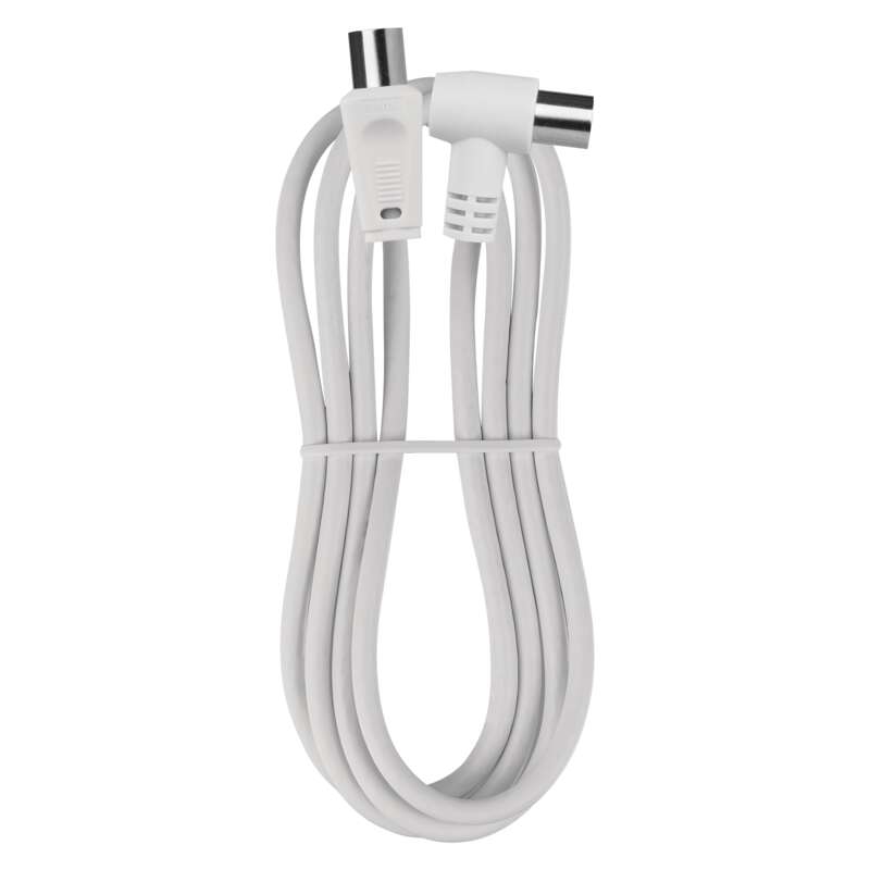 Emos Anténní koaxiální kabel stíněný 1,25m – úhlová vidlice