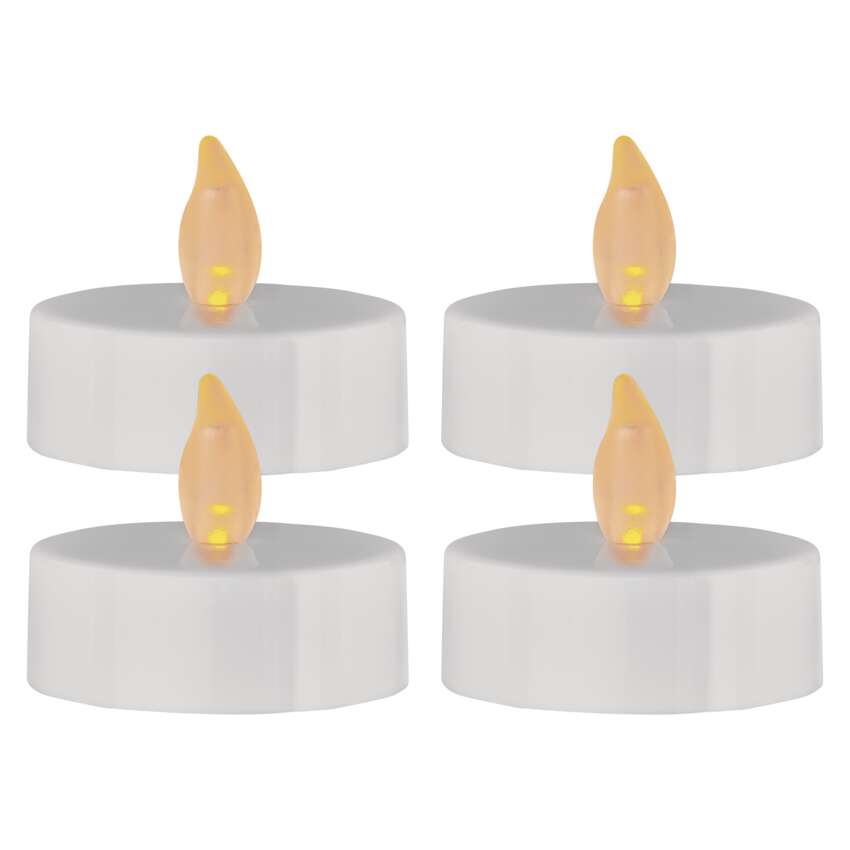 Emos LED dekorace – čajová svíčka maxi, bílá, 4 ks
