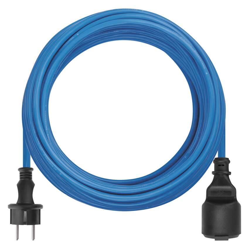 Emos Počasí odolný prodlužovací kabel 10 m / 1 zásuvka / modrý / PVC / 230 V / 1,5 mm2