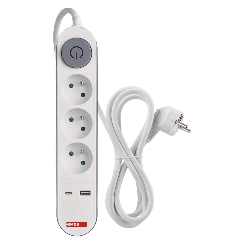 Emos P1312pd Prodlužovací kabel 2m/3z