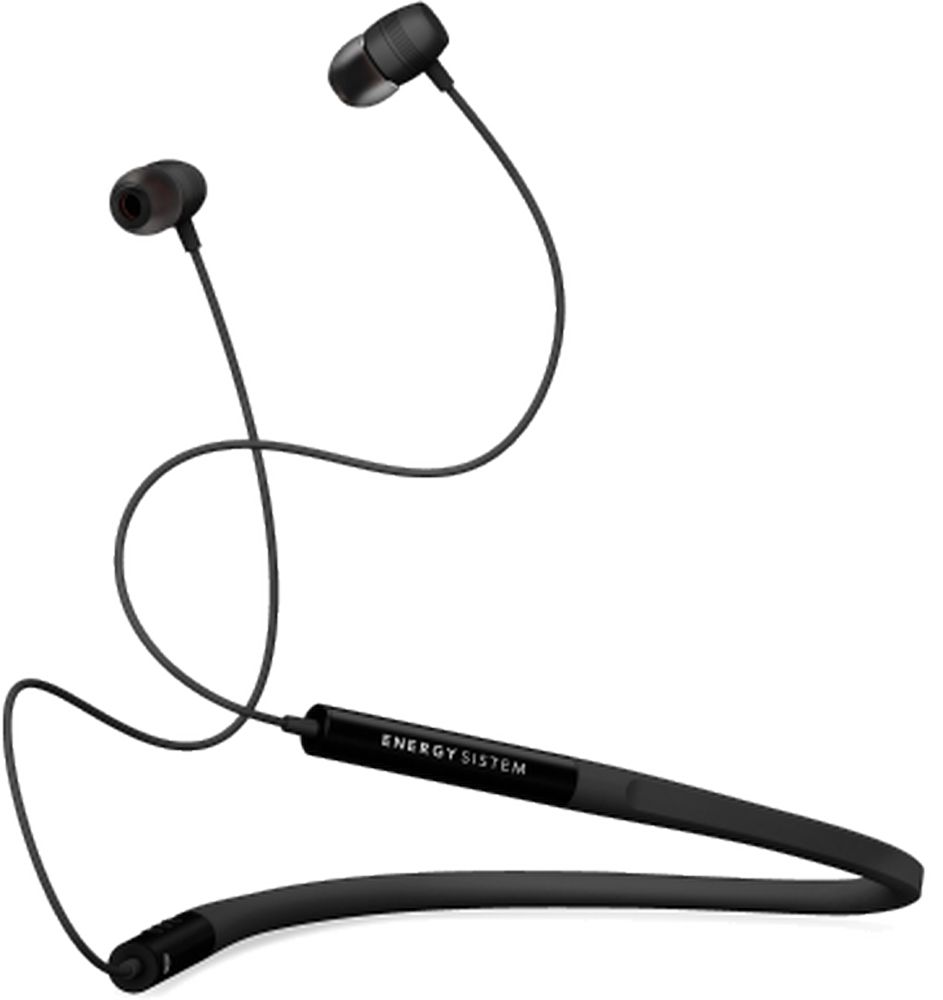 Levně Energy Earphones Neckband 3 Bluetooth Black, in-ear sportovní Bt sluchátka, 97±3dB, Bt v4.2