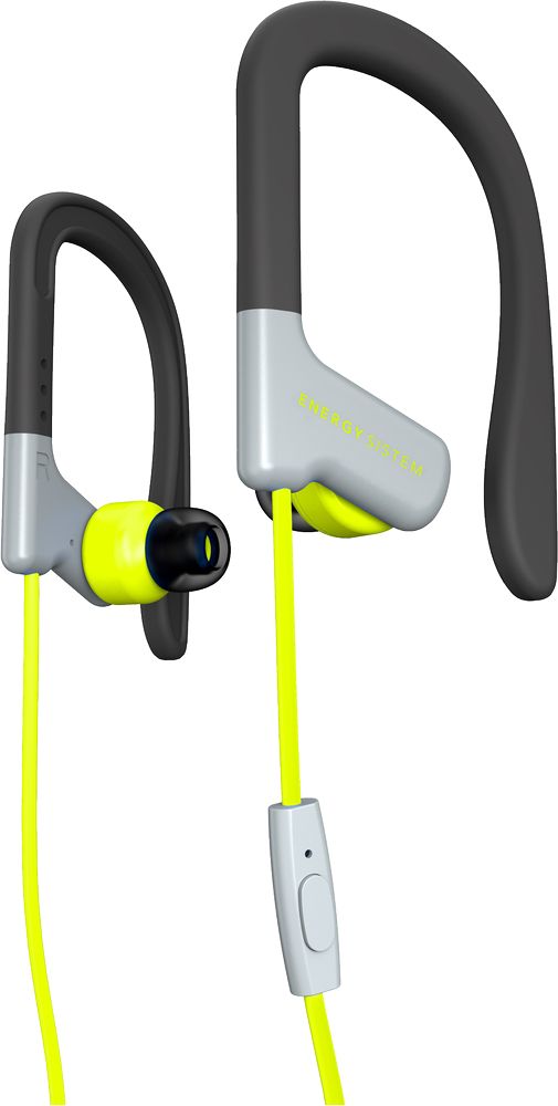 Levně Energy Earphones Sport 1 Yellow, sportovní sluchátka s mikrofonem, 3,5mm jack, 93dB ± 3dB