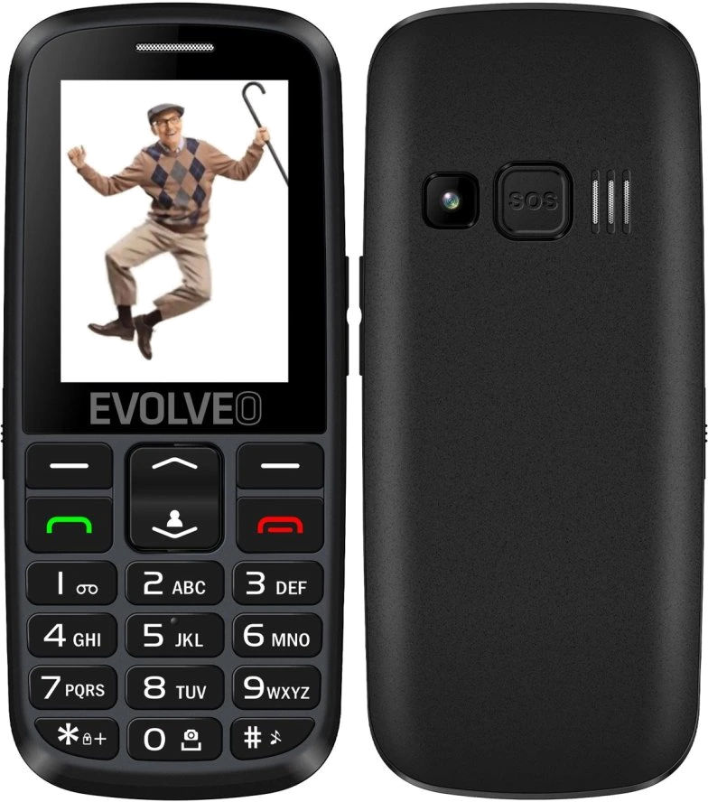 Evolveo mobilní telefon Easyphone Eg Black