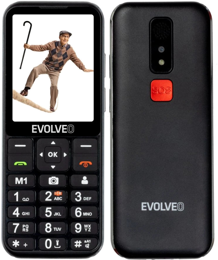 Evolveo mobilní telefon Easyphone Lt 4G Black