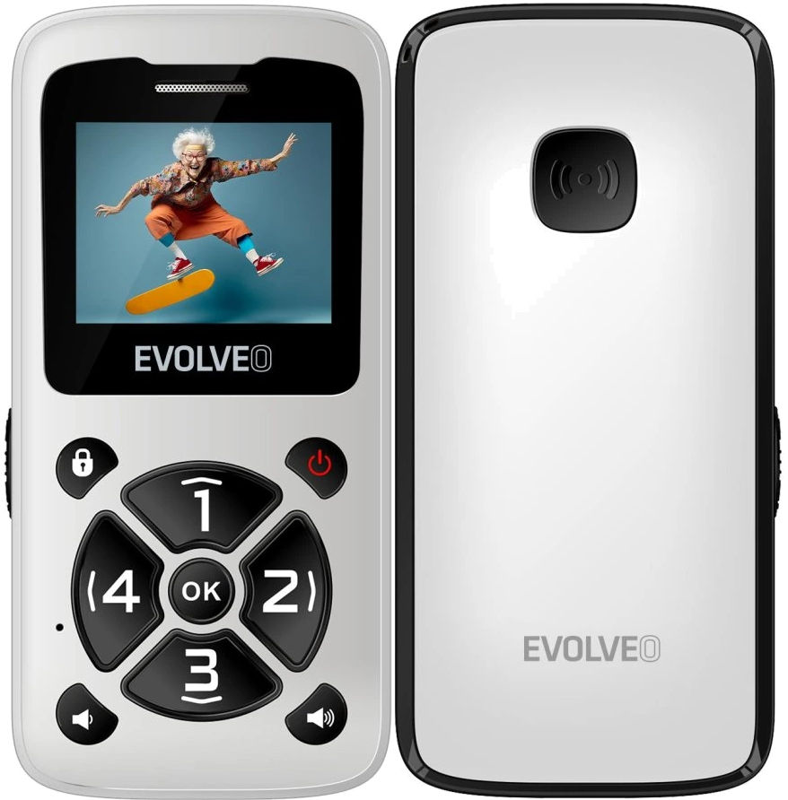 Evolveo mobilní telefon Easyphone Id White